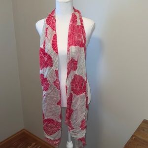 Pink and Cream Lightweight Scarf